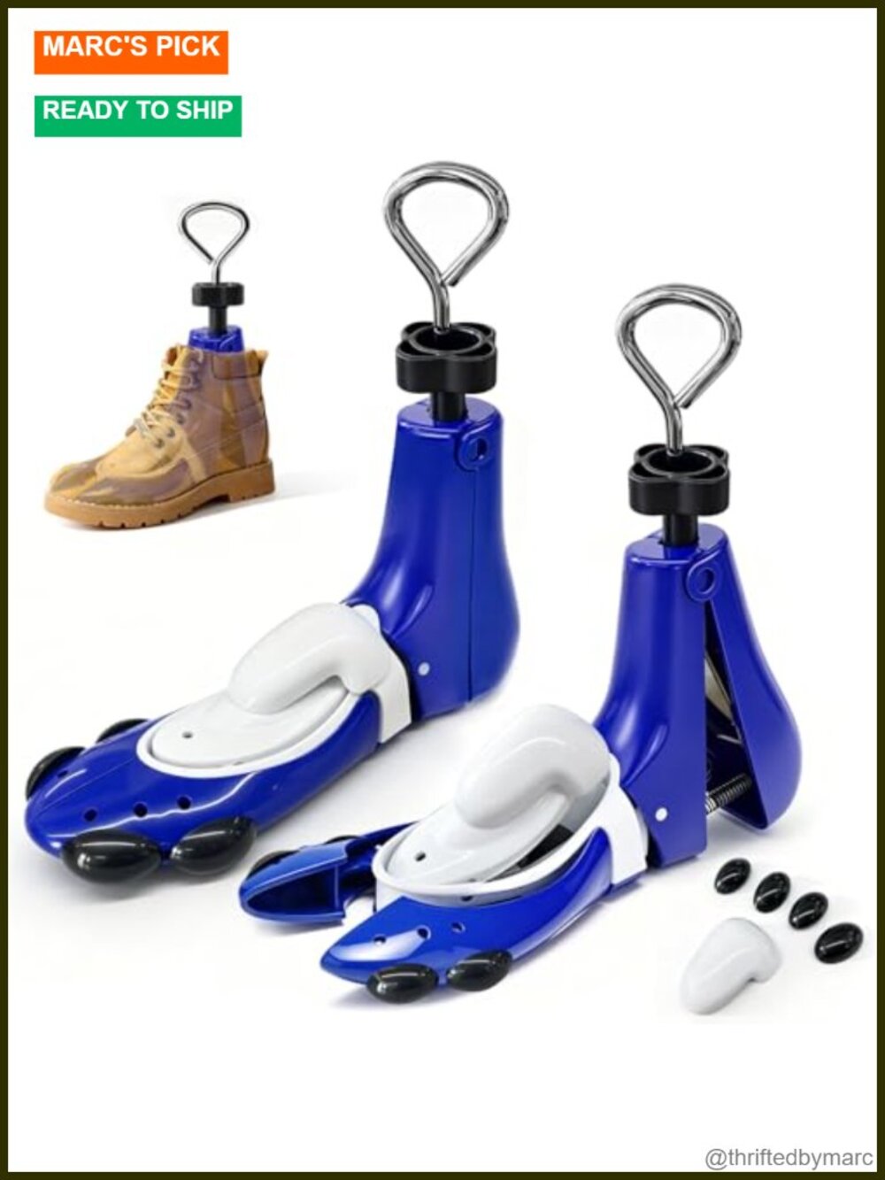 2-Pack Adjustable Shoe Stretcher Boot Tree for Wide Feet | Unisex Shoe Expander